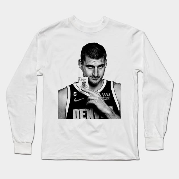 Nikola Jokic Joke's On You Long Sleeve T-Shirt by Puaststrol